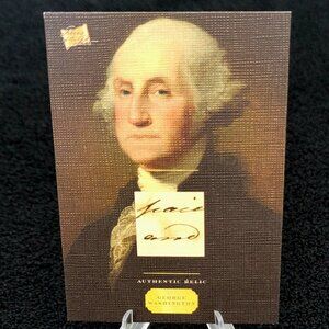 Authentic Handwriting Relic of George Washington 1st President of the USA